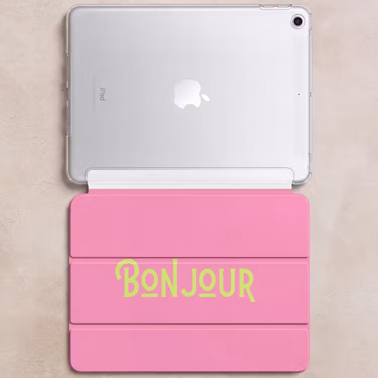 iPad hoes - Roze - Groen - Bonjour - Art — 6