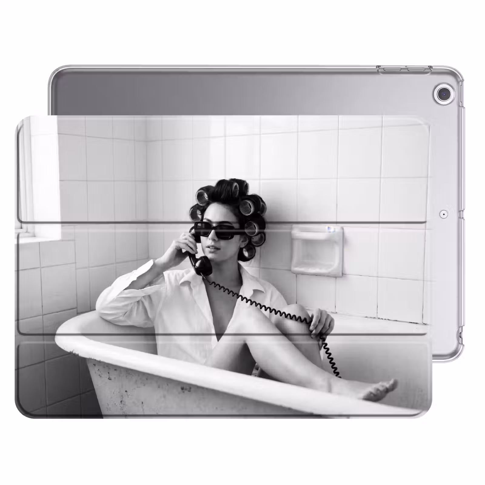 iPad hoes - Bad - Vrouw - Zwart - Wit — 1