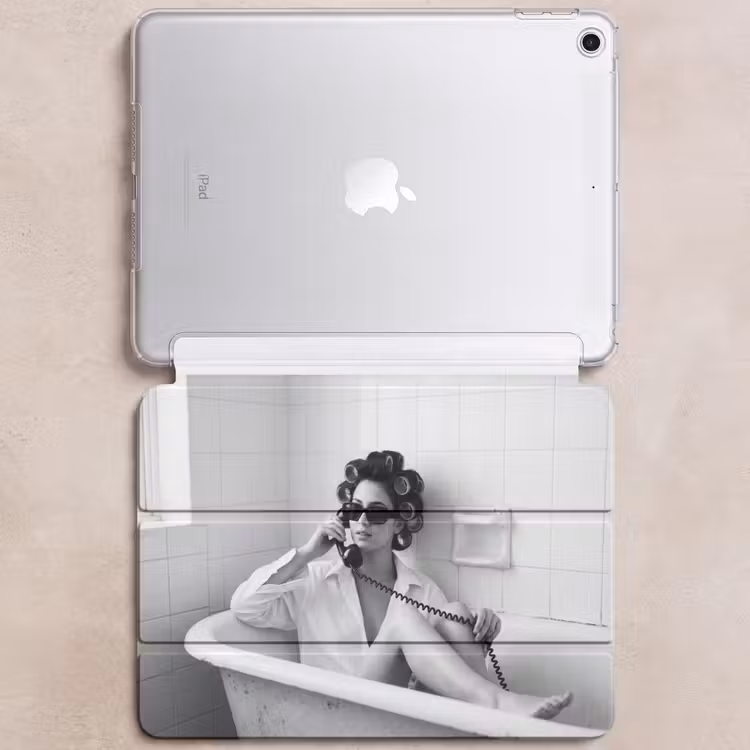 iPad hoes - Bad - Vrouw - Zwart - Wit — 6