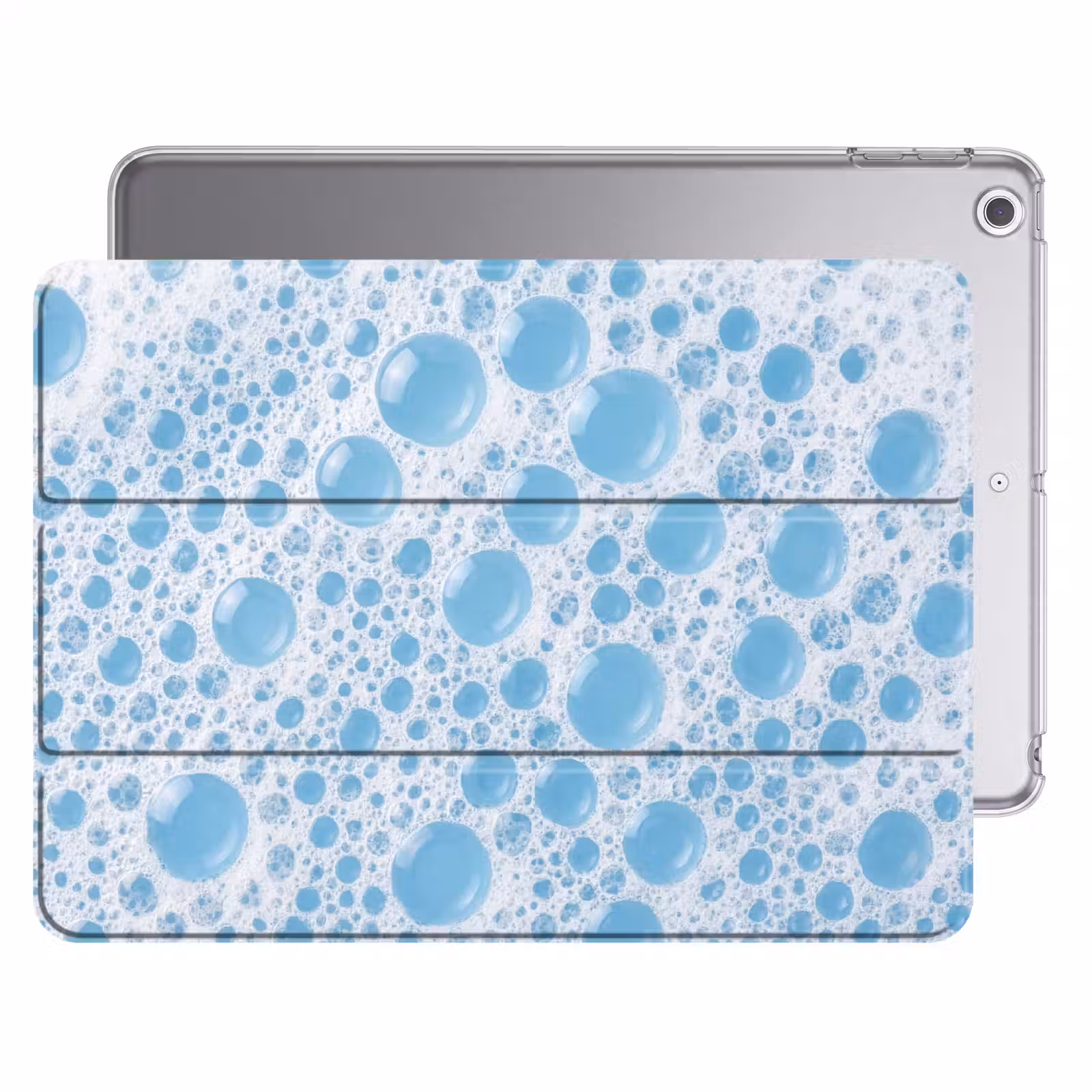 iPad hoes - Schuim - Bubbels - Blauw — 1