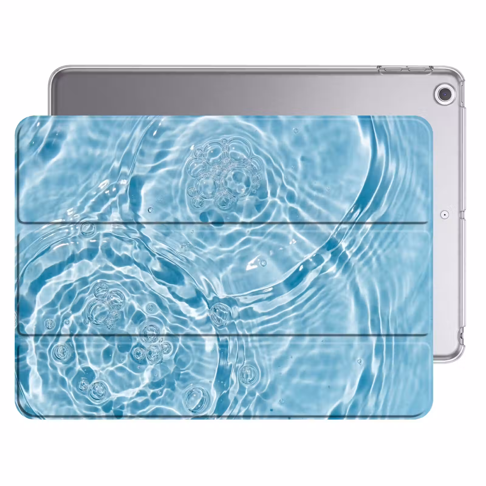 iPad hoes - Water - Blauw - bubbels — 1