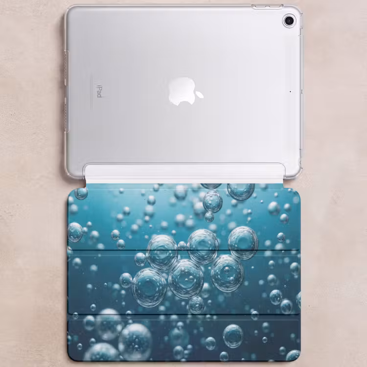 iPad hoes - Luchtbellen - Dynamisch - Blauw — 6