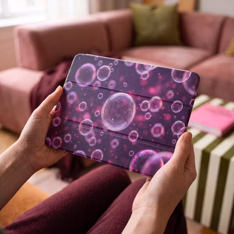 iPad hoes - Paars - Bubbels - Schuim — 3