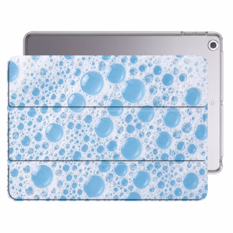 iPad hoes - Schuim - Bubbels - Blauw — 1