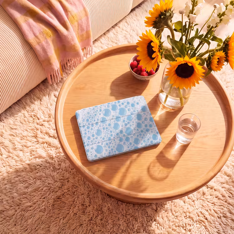 iPad hoes - Schuim - Bubbels - Blauw — 2