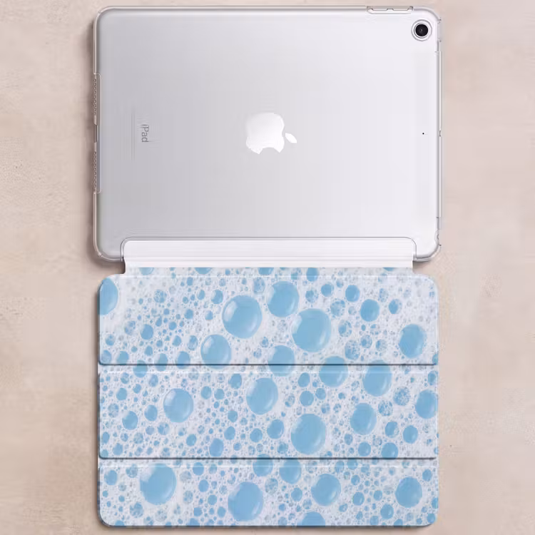 iPad hoes - Schuim - Bubbels - Blauw — 6