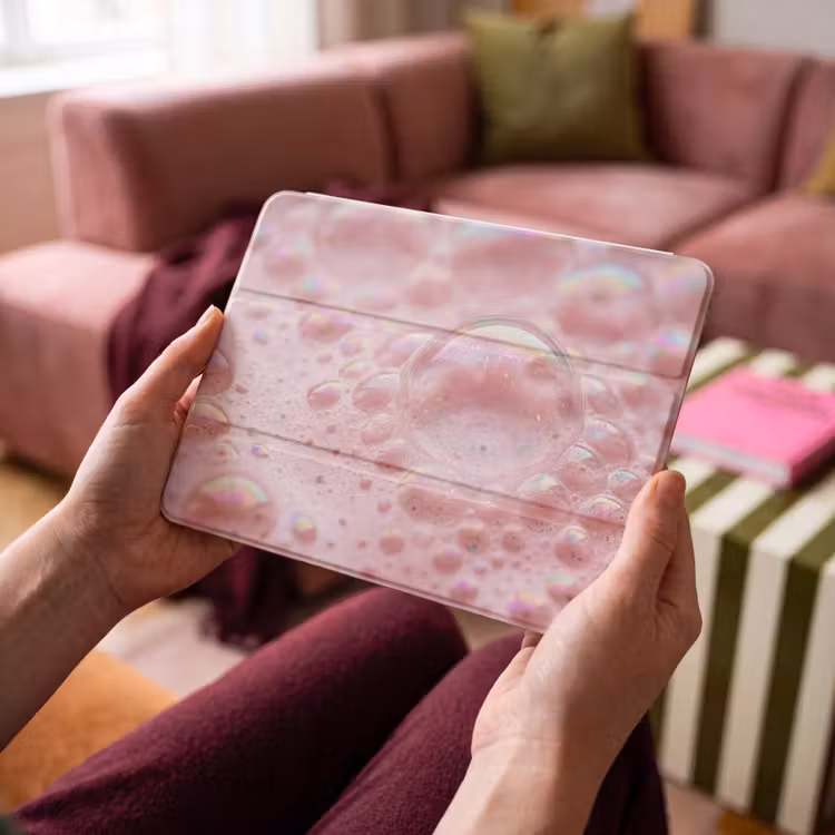 iPad hoes - Schuim - Structuur - Roze — 3