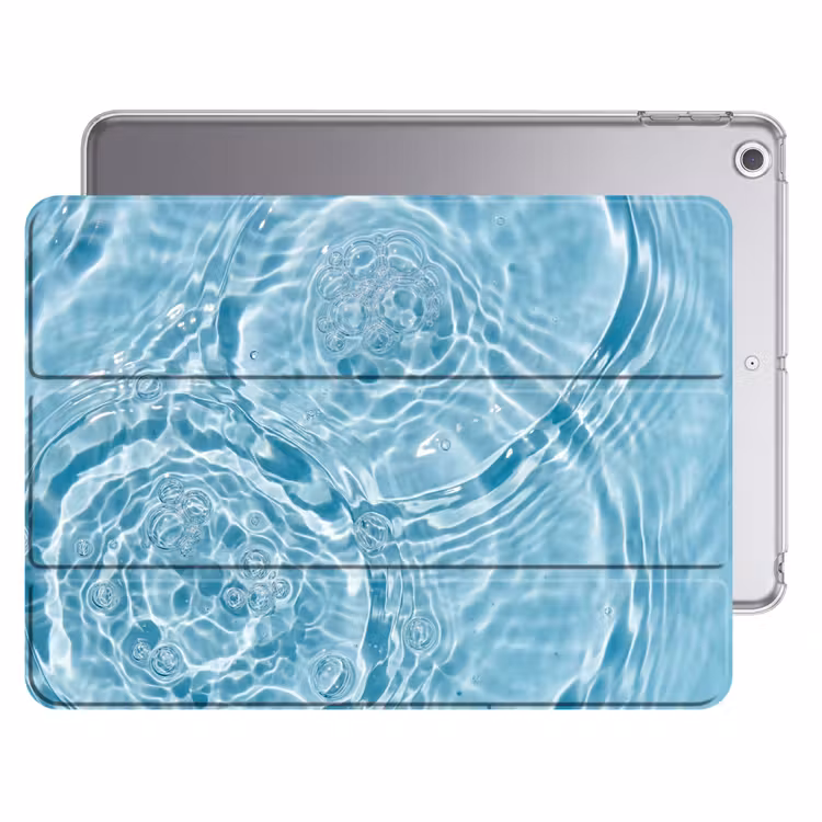 iPad hoes - Water - Blauw - bubbels — 1
