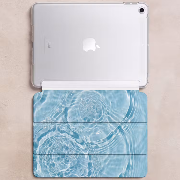 iPad hoes - Water - Blauw - bubbels — 6