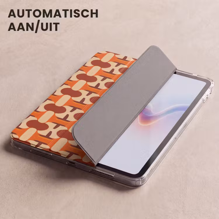 iPad hoes - Geometrisch - Retro - Oranje — 4