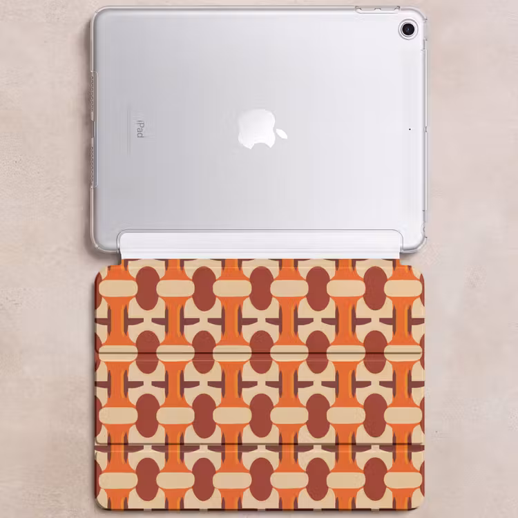 iPad hoes - Geometrisch - Retro - Oranje — 6