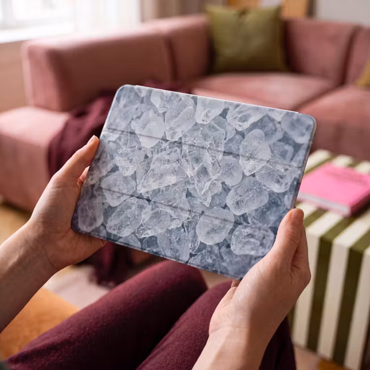 iPad hoes - Ijsblokjes - Water - Blauw — 3