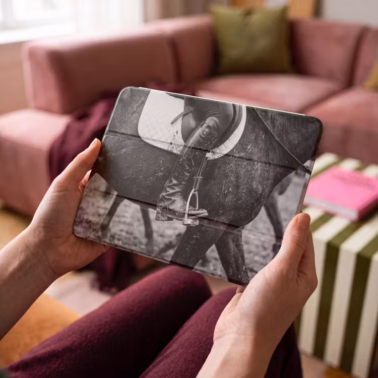 iPad hoes - Paard - Sport - Zwart - Wit — 3