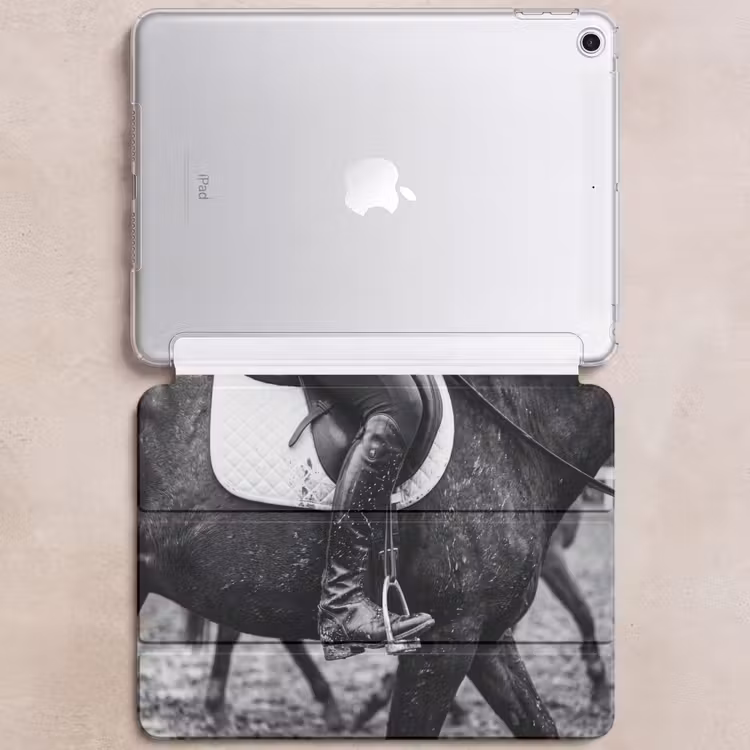 iPad hoes - Paard - Sport - Zwart - Wit — 6