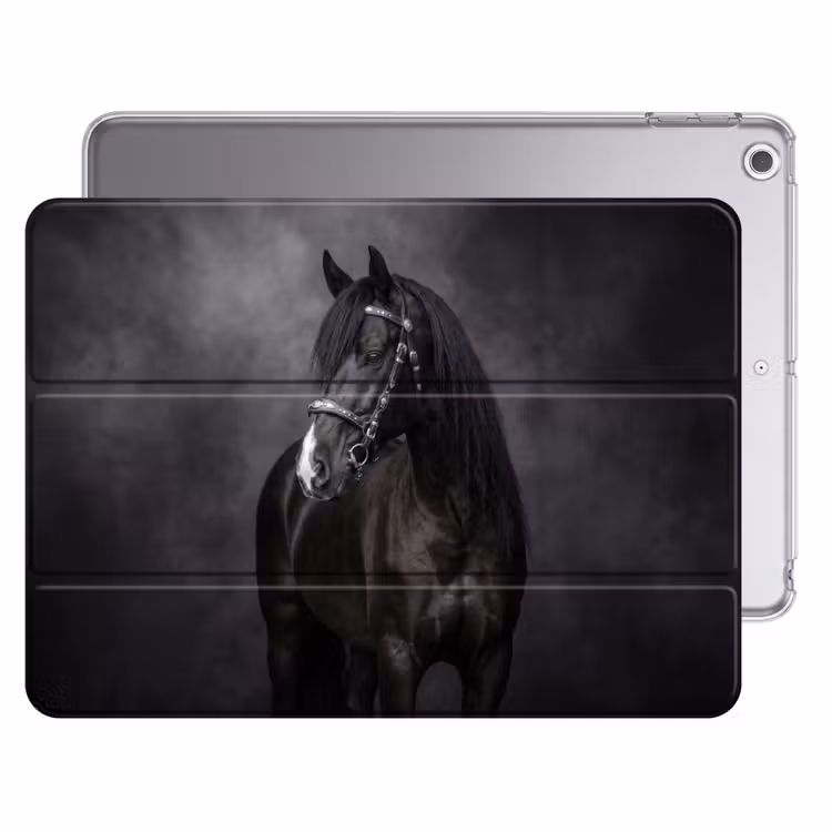 iPad hoes - Portret - Paard - Zwart — 1