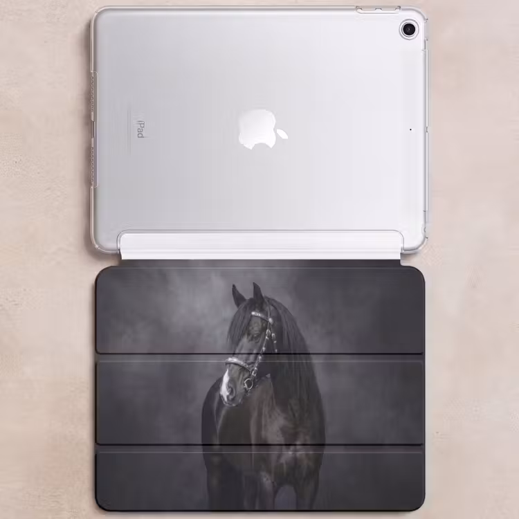 iPad hoes - Portret - Paard - Zwart — 6