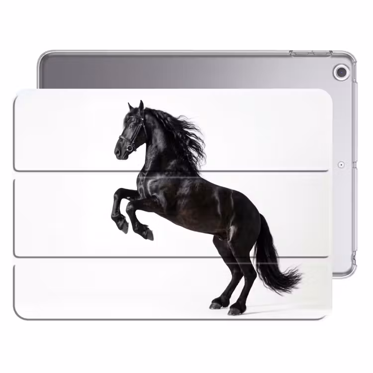 iPad hoes - Zwart - Paard - Portret — 1