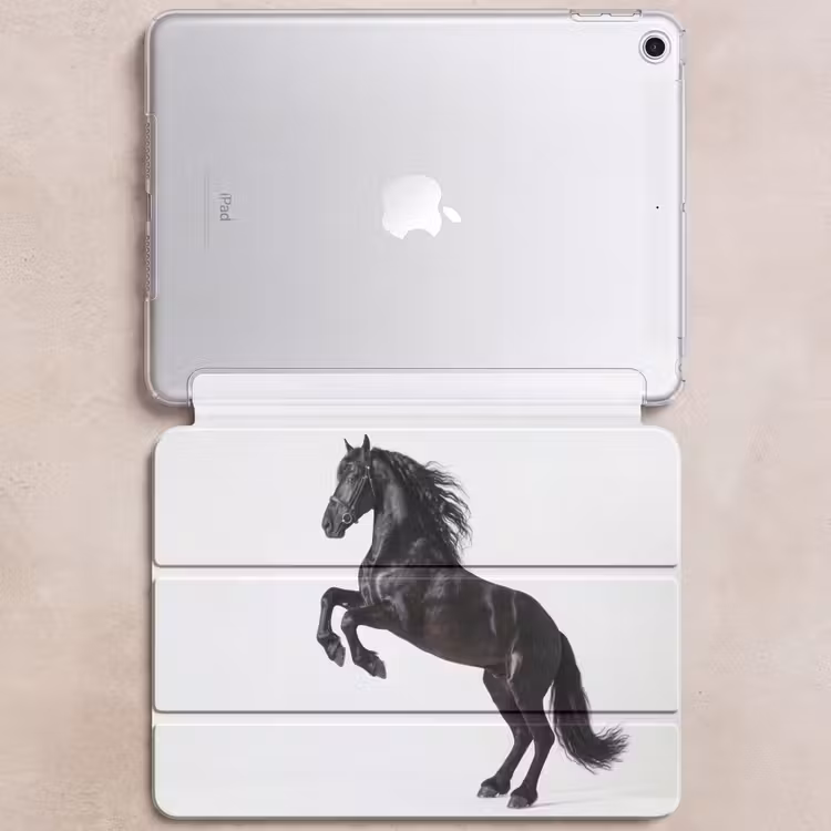 iPad hoes - Zwart - Paard - Portret — 6