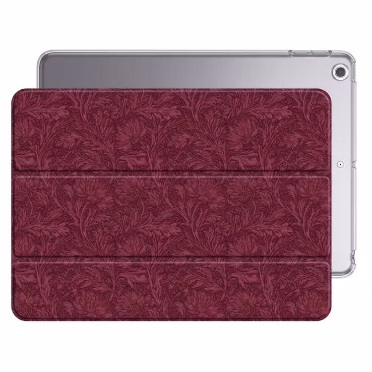 iPad hoes - Bladeren - Patroon - Paars — 1