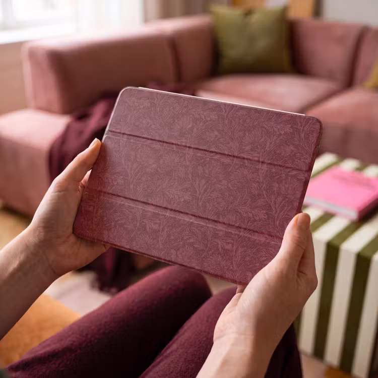 iPad hoes - Bladeren - Patroon - Paars — 3