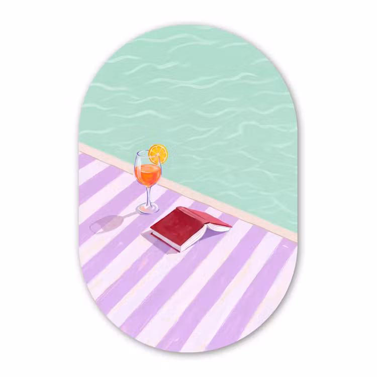 Muurovaal aluminium - Cocktail - Zwembad - Zomer — 1