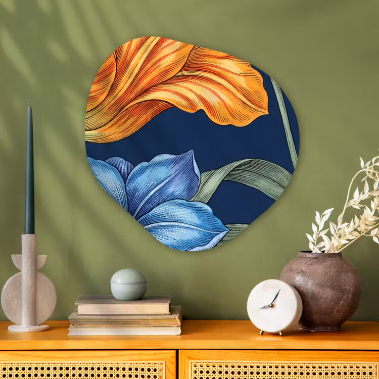 Organisch schilderij - Glas - Bloemen - Botanisch - Patroon — 2