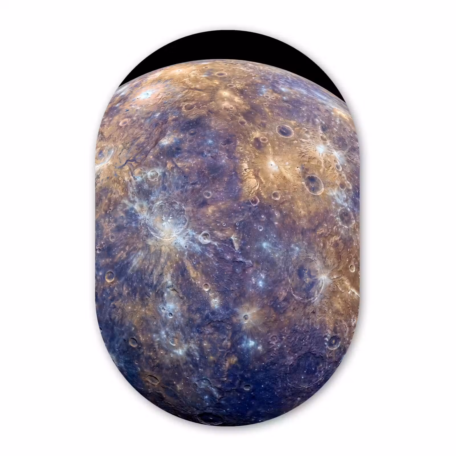 Muurovaal - Glas - Planeet - Kraters - Ruimte — 1