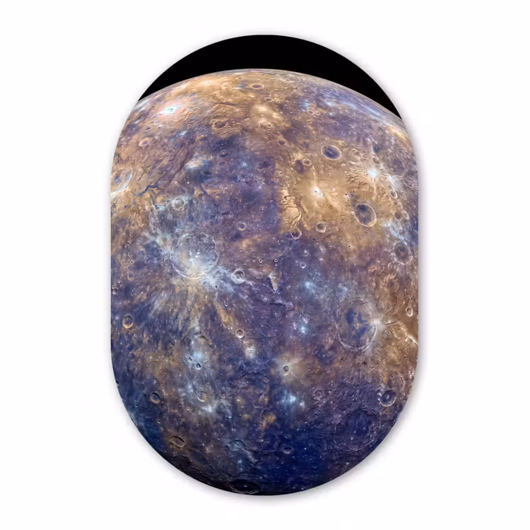 Muurovaal - Glas - Planeet - Kraters - Ruimte — 1