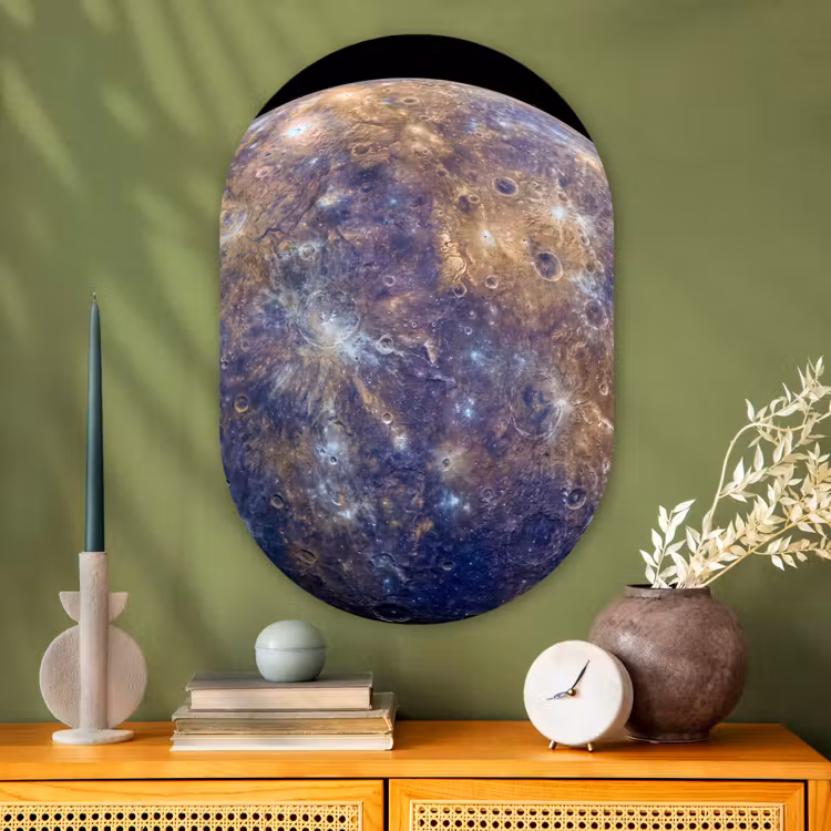 Muurovaal - Glas - Planeet - Kraters - Ruimte — 2