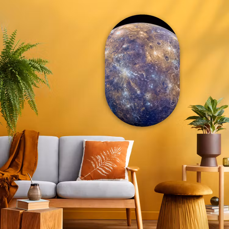 Muurovaal - Glas - Planeet - Kraters - Ruimte — 3