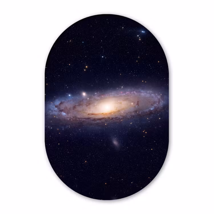 Muurovaal - Glas - Sterrenstelsel - Ruimte - Kosmos — 1