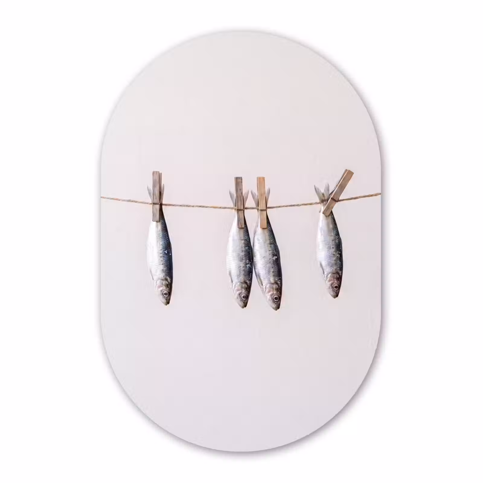 Muurovaal - Glas - Vis - Hangend - Eten — 1