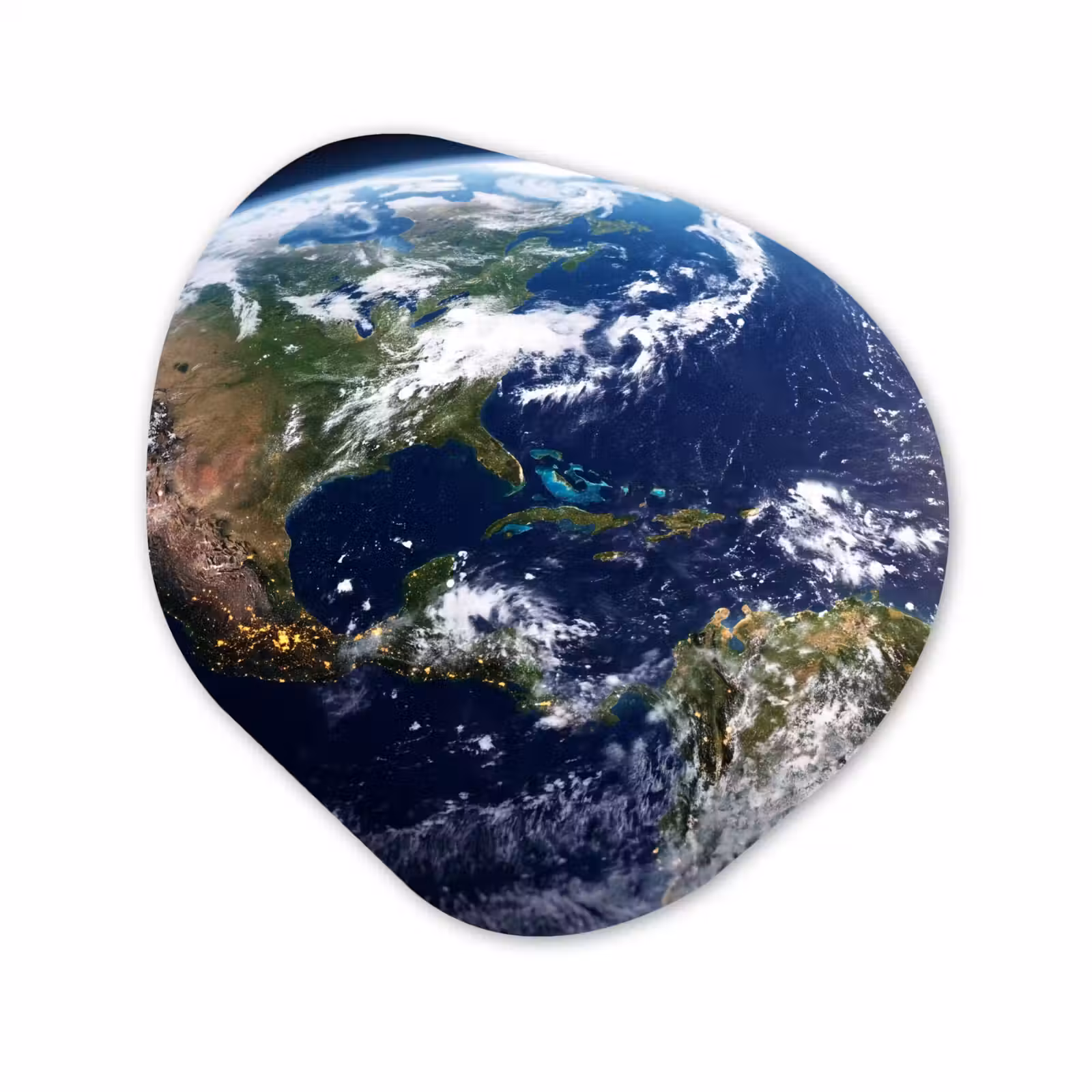Organisch schilderij - Glas - Planeet - Ruimte - Kosmos — 1