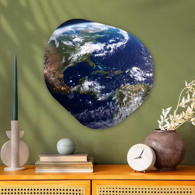 Organisch schilderij - Glas - Planeet - Ruimte - Kosmos — 2
