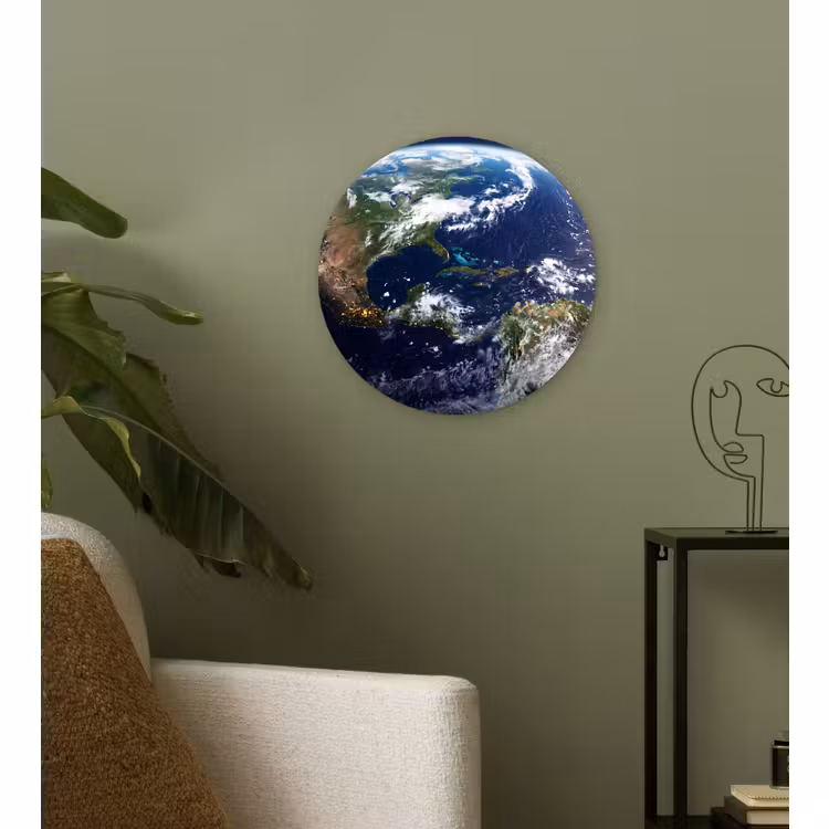 Wandcirkel - Glas - Planeet - Ruimte - Kosmos — 3