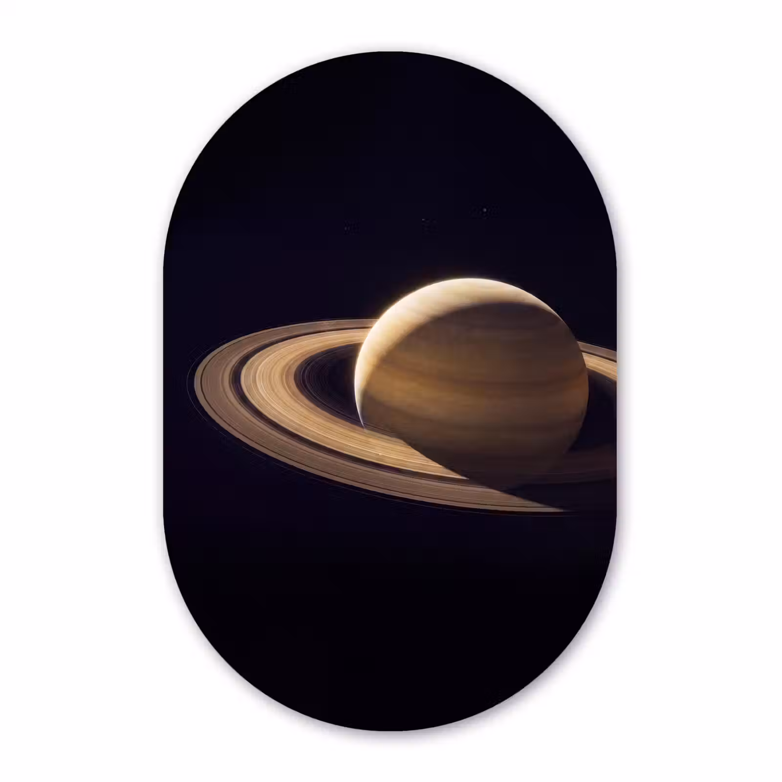 Muurovaal - Glas - Planeet - Ringen - Ruimte — 1