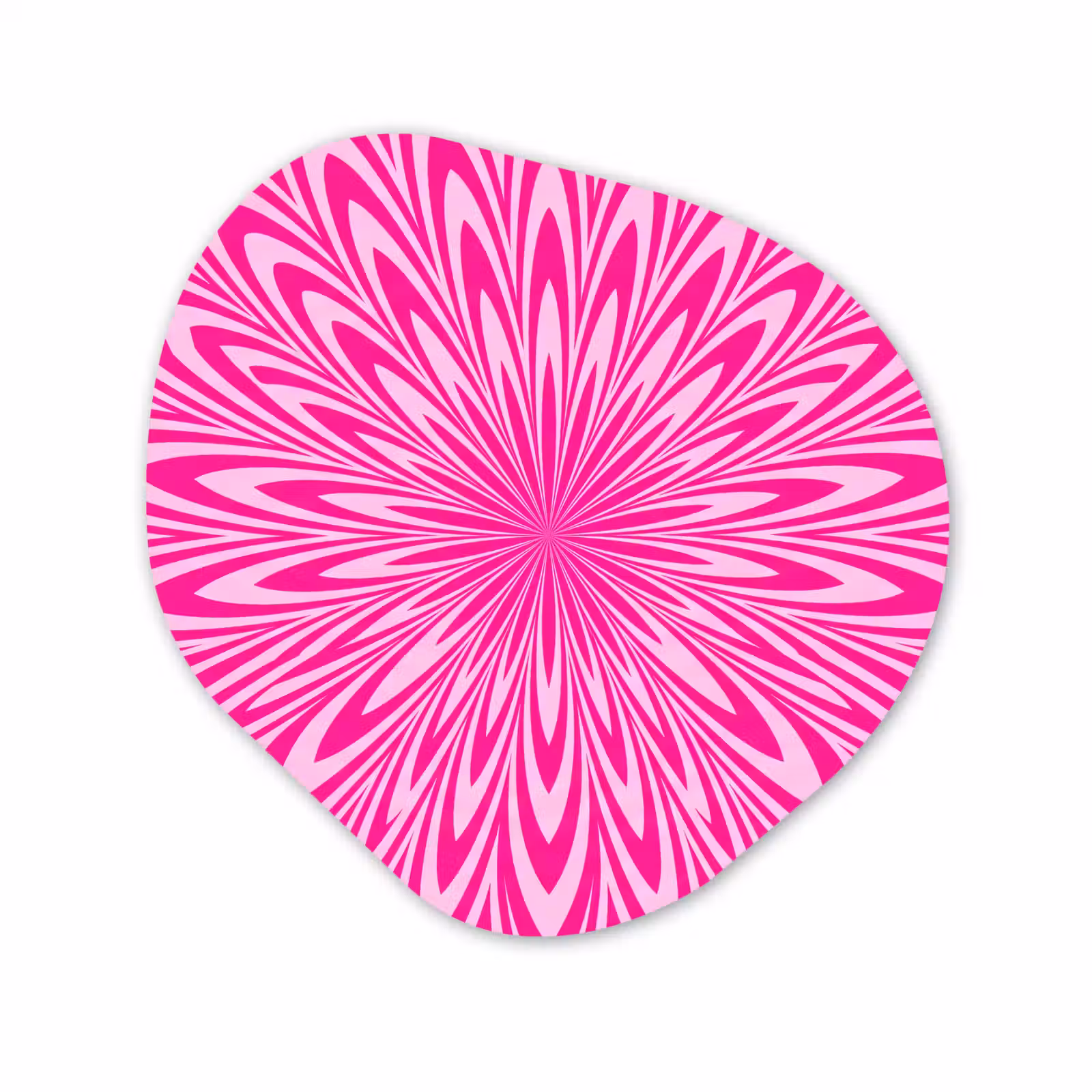 Organisch schilderij - Glas - Patroon - Optisch - Roze — 1