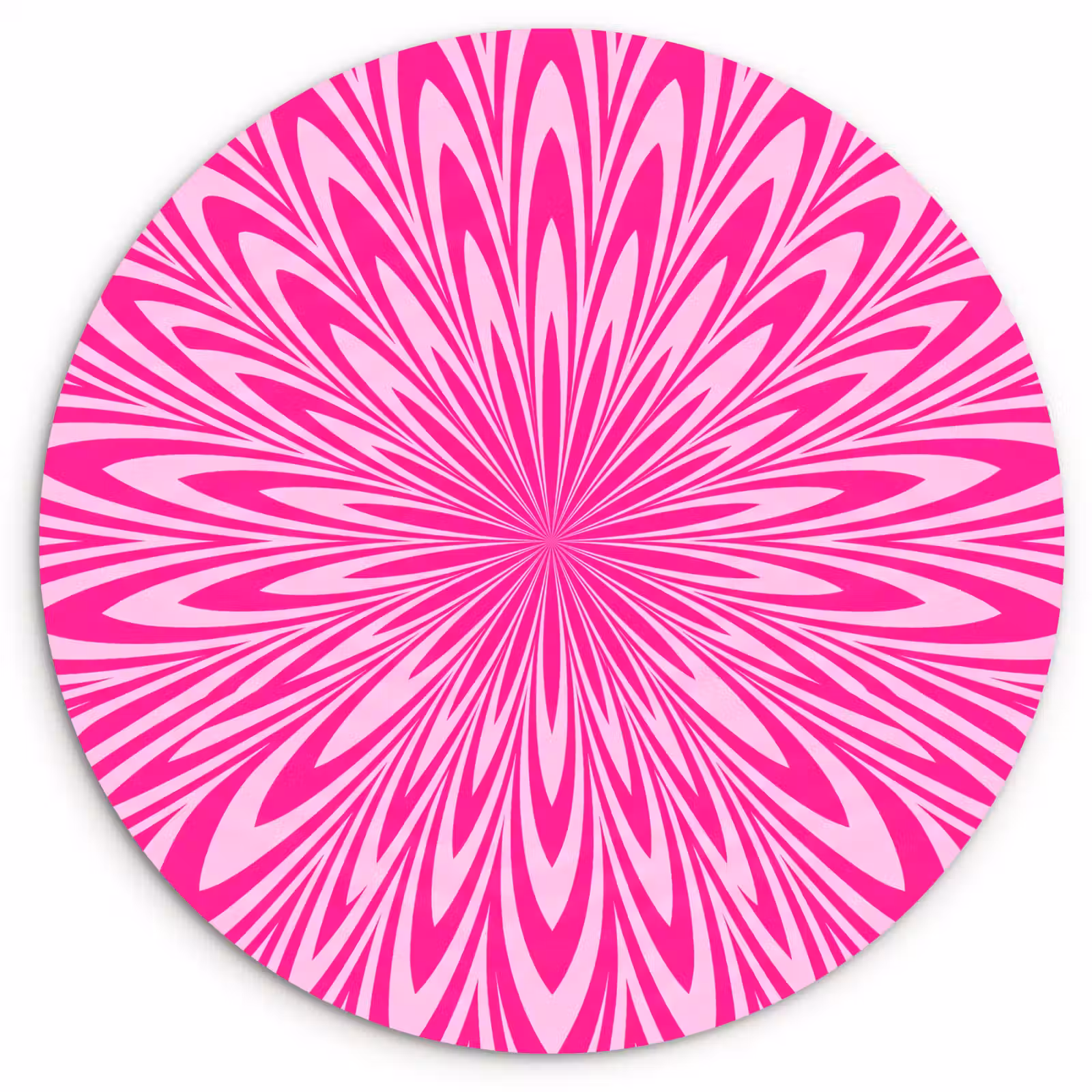 Wandcirkel - Glas - Patroon - Optisch - Roze — 1