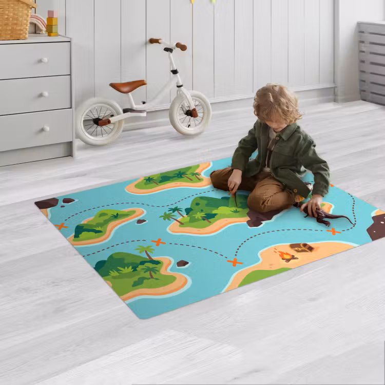 Speelkleed - Schatkaart - Eilanden - Tropisch — 2