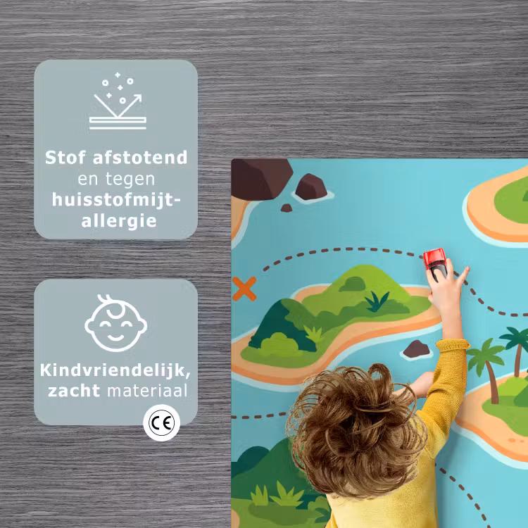 Speelkleed - Schatkaart - Eilanden - Tropisch — 3
