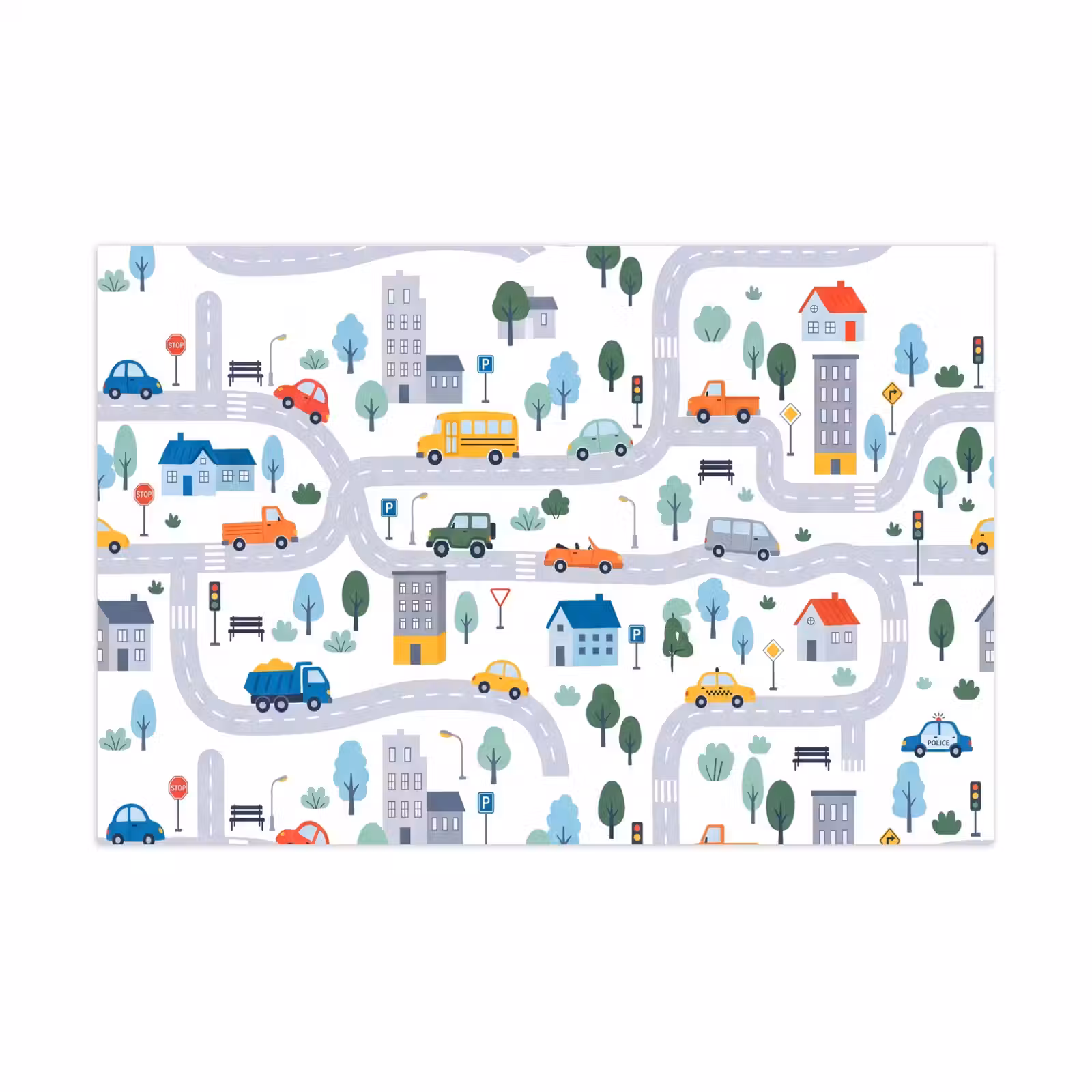 Speelkleed - Stad - Verkeer - Patroon — 1