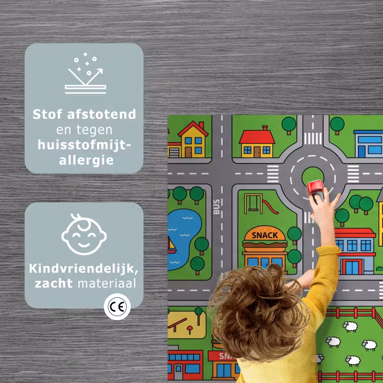 Speelkleed - Gebouwen - Straten - Kinderlijk — 3