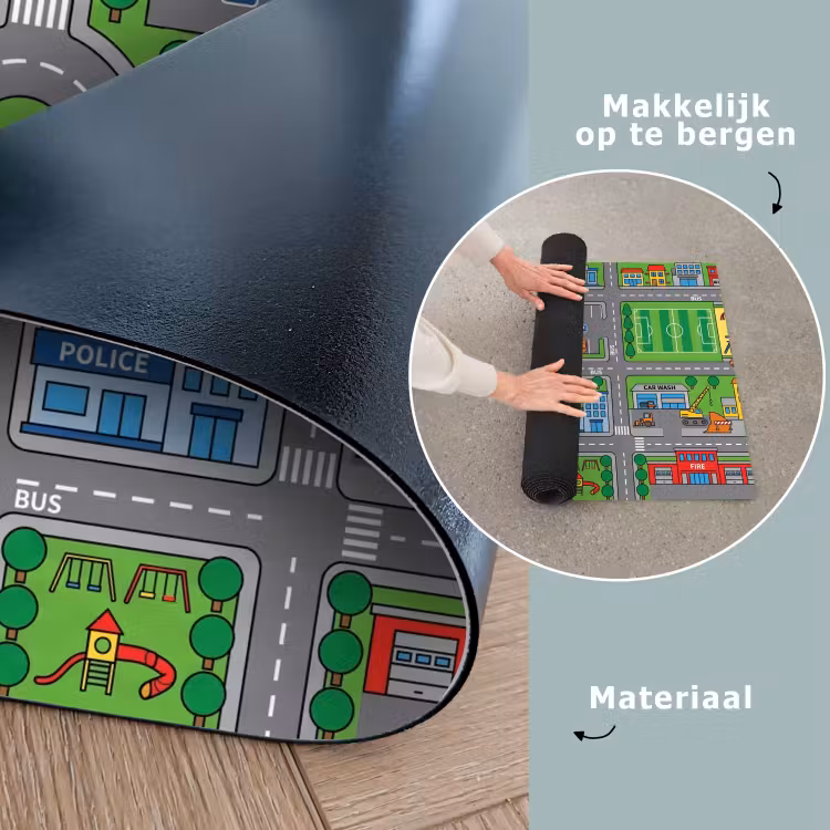 Speelkleed - Gebouwen - Straten - Kinderlijk — 6