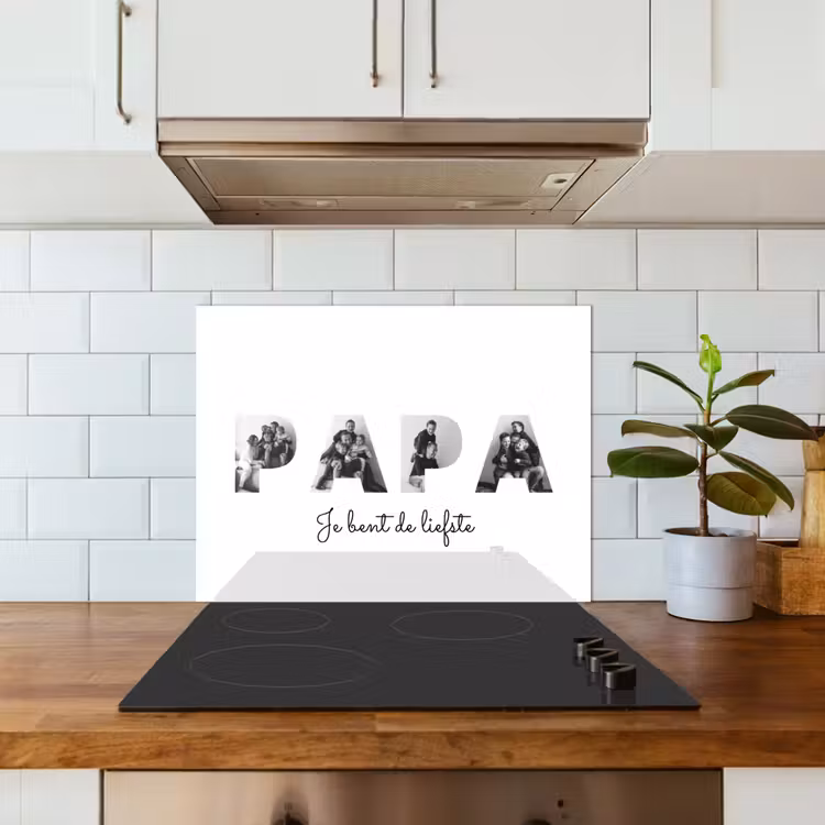 Gepersonaliseerd spatscherm - Papa - Lettercollage — 5