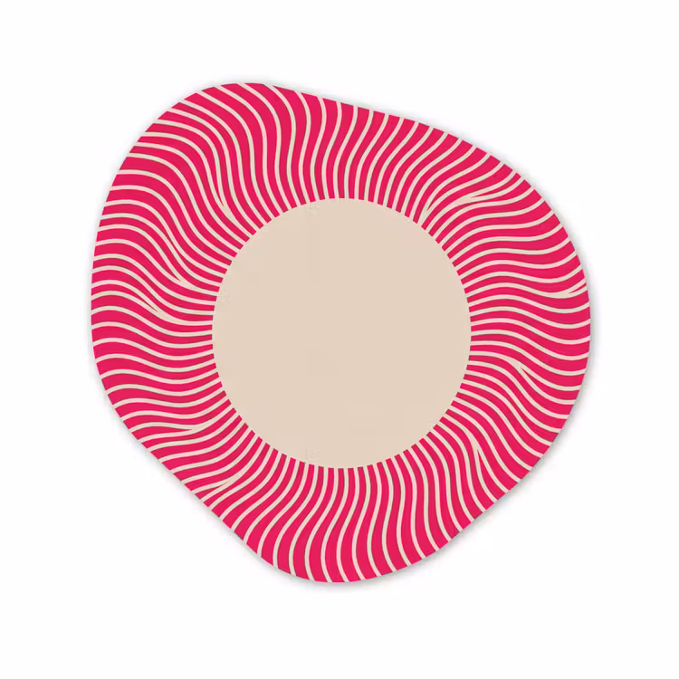 Organisch schilderij - Glas - Abstract - Patroon - Roze — 1