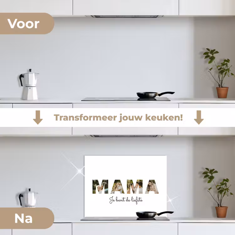 Gepersonaliseerd spatscherm - Mama - Lettercollage — 2