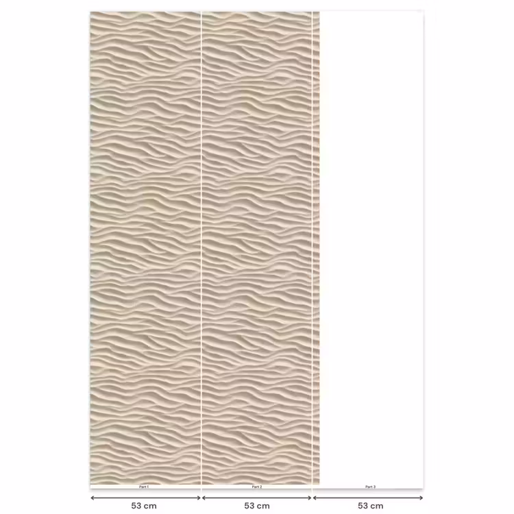 Behang - Zand - Golven - Beige — 6