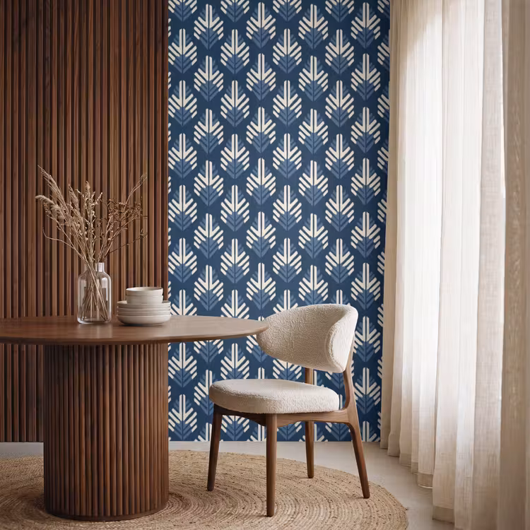 Behang - Modern - Patroon - Blauw — 4