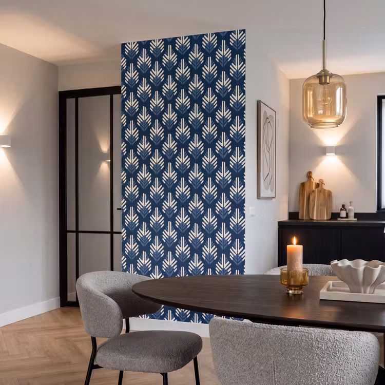 Behang - Modern - Patroon - Blauw — 5