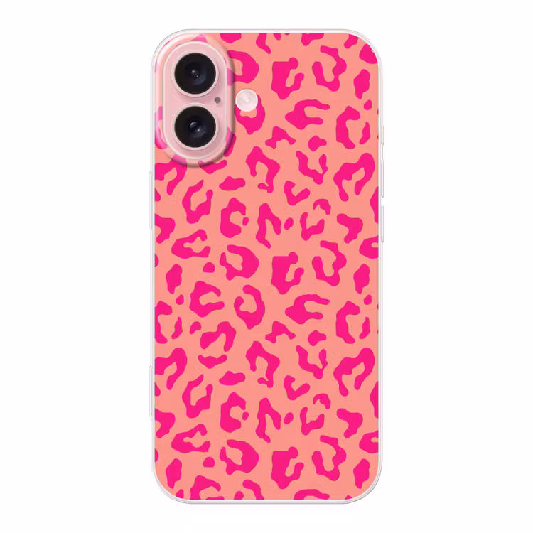 Telefoonhoesje - Panterprint - Roze - Dierenprint - Minimalistisch — 1